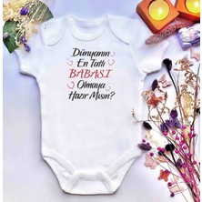 İrembaby Unisex Bebek Baskılı %100 Pamuklu Çıtçıtlı Body Zıbın