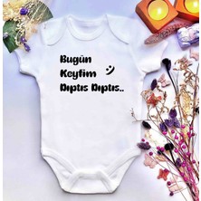 İrembaby Unisex Bebek Baskılı %100 Pamuklu Çıtçıtlı Body Zıbın