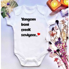 İrembaby Unisex Bebek Baskılı %100 Pamuklu Çıtçıtlı Body Zıbın