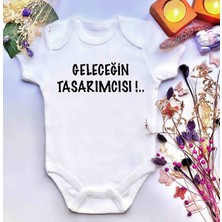 İrembaby Unisex Bebek Baskılı %100 Pamuklu Çıtçıtlı Body Zıbın