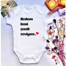 İrembaby Unisex Bebek Baskılı %100 Pamuklu Çıtçıtlı Body Zıbın