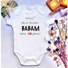İrembaby Unisex Bebek Baskılı %100 Pamuklu Çıtçıtlı Body Zıbın