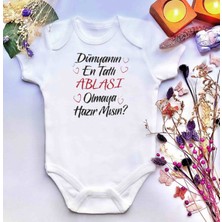 İrembaby Unisex Bebek Baskılı %100 Pamuklu Çıtçıtlı Body Zıbın