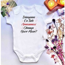 İrembaby Unisex Bebek Baskılı %100 Pamuklu Çıtçıtlı Body Zıbın