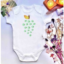İrembaby Unisex Bebek Baskılı %100 Pamuklu Çıtçıtlı Body Zıbın