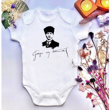 İrembaby Unisex Bebek Baskılı %100 Pamuklu Çıtçıtlı Body Zıbın