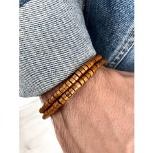 Padore Accessory Bal Rengi Ahşap Bileklik Seti