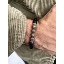 Padore Accessory Kamuflaj Desenli Şık Doğal Taş Bileklik