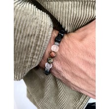 Padore Accessory Helyotrop , Oniks ve Necef Taşları ile Dizayn Edilmiş Şık Bileklik