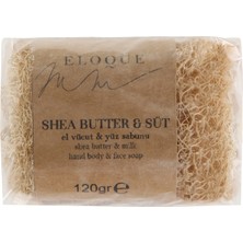 Eloque %100 Doğal Kabak Lifli Shea Butter Süt Sabun - 120 gr ( Gliserinli )
