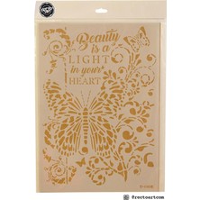 Atölye 7-77 T008 Tablo Stencil 35X25