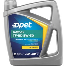 Opet Fullmax Tf-Bd 5W-30 3,2 Litre Motor Yağı (Üretim Yılı: 2022)