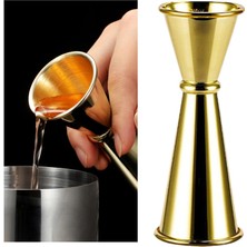 Dolity Paslanmaz Çelik Kokteyl Cam Margarita Parti Bayram Altın 1 2oz Için Çift Başlı (Yurt Dışından)