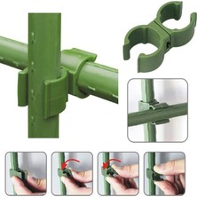 Bahçem Bitki Destek Çubuğu Bağlantı Konnektörü Çok Fonksiyonlu 8mm 6 Ad