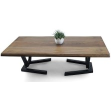Entema Doğal Ağaç Masif Hibrit Kütük Masa ve Sehpa 75 cm x 165 cm