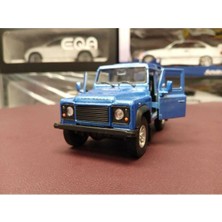 Welly Land Rover Defender Maket Çek Bırak Diecast Model(Mavi)