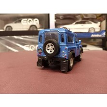 Welly Land Rover Defender Maket Çek Bırak Diecast Model(Mavi)