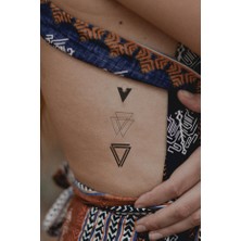 Takıştır Geçici Üçgen Mini Dövme Tattoo
