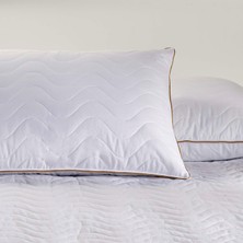 Linens Fluffy  Pamuk Kapitone Standart Yastık Alezi