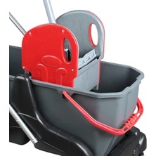 Safell Temizlik Arabası Çift Kovalı Temizlik Seti 25 lt + Mop +Mop Kıskacı - 3 Parça