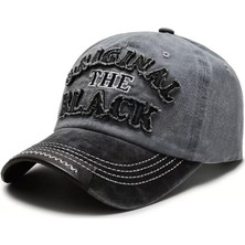Şapka Market Original Black Gri Beyzbol Şapka