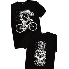 Rock&Roll Ananas Kafa, Daha Hızlı Erkek 2'li Eko Paket T-Shirt