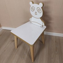 Gerek Bu Yaz Sil Yüzey Panda Temalı Montessori Çocuk Aktivite Masa Sandalye Takımı 1+1