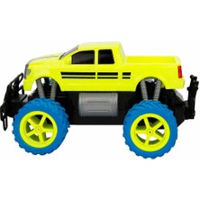 Suncon 1:18 Uzaktan Kumandalı Neon Jumbo Weels USB Şarjlı Araba 26 cm - Sarı Pickup