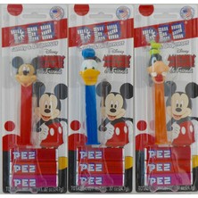 Pez Dispenser Mickey Mouse Friends Mickey Arkadaşları Serisi Oyuncak + 3 Yedek Şeker x 3 Avantaj Paket
