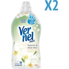 Vernel Max Konsantre Çamaşır Yumuşatıcısı Yasemin & Aloe Vera 1440  ml x 2