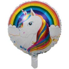 Parti Sürprizi Gökkuşağı Unicorn Folyo Balon 1 Adet
