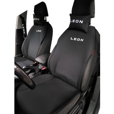 Otomind Seat Leon Nakışlı Ön İkili Oto Koltuk Kılıfı