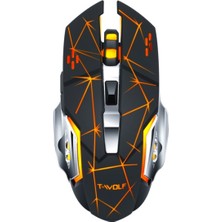 T-Wolf Q13 Rechargeable Wireless Gaming Rgb Oyuncu Şarj Edilebilir Mouse