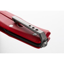 Lionsteel MT01A Rs Myto Stone Washed M390 Blade, Red Aluminum Handle Çakı