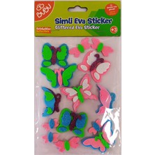 Bubu Simli Eva Sticker Kelebekler STS021(ST0079)