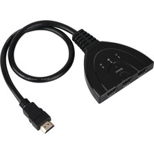 Aldım Geldi HDMI Kablosu HDMI Splitter 3 HDMI Girişi 1 HDMI Çıkışı Otomatik