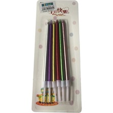 İKM 6'lı Ince Uzun Renkli Mum 13 cm ÇNA95