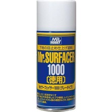 Mr Hobby Gunze B519 170 Ml. Mr.surfacer 1000, Gri, Sprey Astar Maket Boyası
