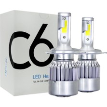 Işıklar H4 LED Far Ampul C6 2 Li