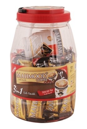 Mahmood Coffee 3ü1 Arada Sütlü Köpüklü 36 Adet+ Kavanozlu Bardak