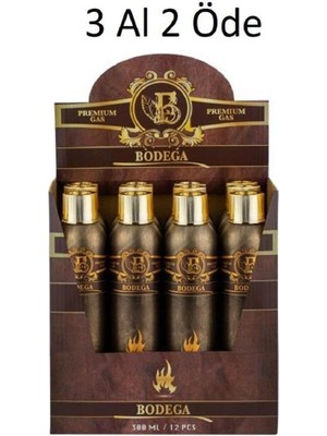 PremiumQuality Bodega Premium Gazlı ve Pürmüzlü Çakmaklar İçin Bütan Gaz 300ml 3 Al 2 Öde