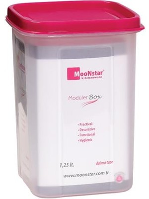 Geseus Moon Star Modüler Çok Amaçlı Saklama Kabı 1,25 Litre Ms-09