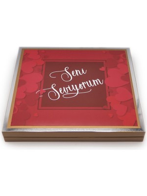 Nin Chocolate Sevgililer Günü Çikolatası Seni Seviyorum Baskılı Çikolata 42 Adet