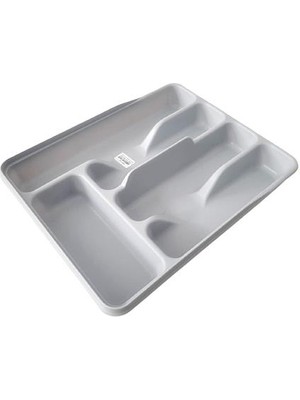 Geseus Moonstar Çekmece Içi Kaşıklık 5gözlü Çatal Bıçak Organızer 34X27CM-KŞ-172-GRİ