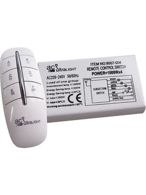 Ack AY30-00140 220V Dörtlü Avize Kumandası