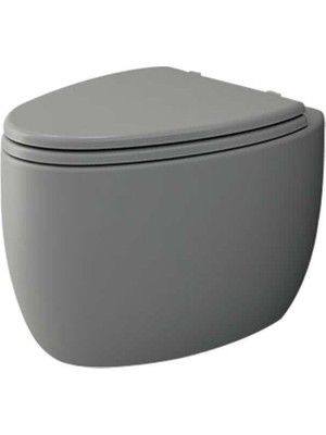 Bocchi Etna Asma Klozet Mat Gri Kapak Hariç 1116-006-0128