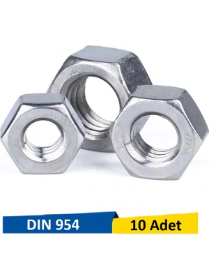 Norm M10 Metrik Çelik Somun Paket 10 Adet