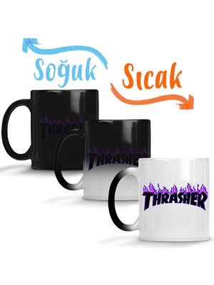 Baskı Dükkanı Thrasher 02 Sihirli Kupa Bardak Porselen