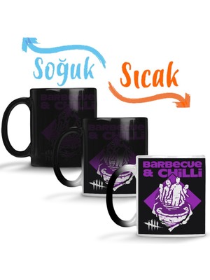 Baskı Dükkanı Dead By Daylıght Barbecue And Chıllı Sihirli Kupa Bardak Porselen