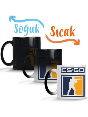 Baskı Dükkanı Counter Strike Cs Go Sihirli Kupa Bardak Porselen